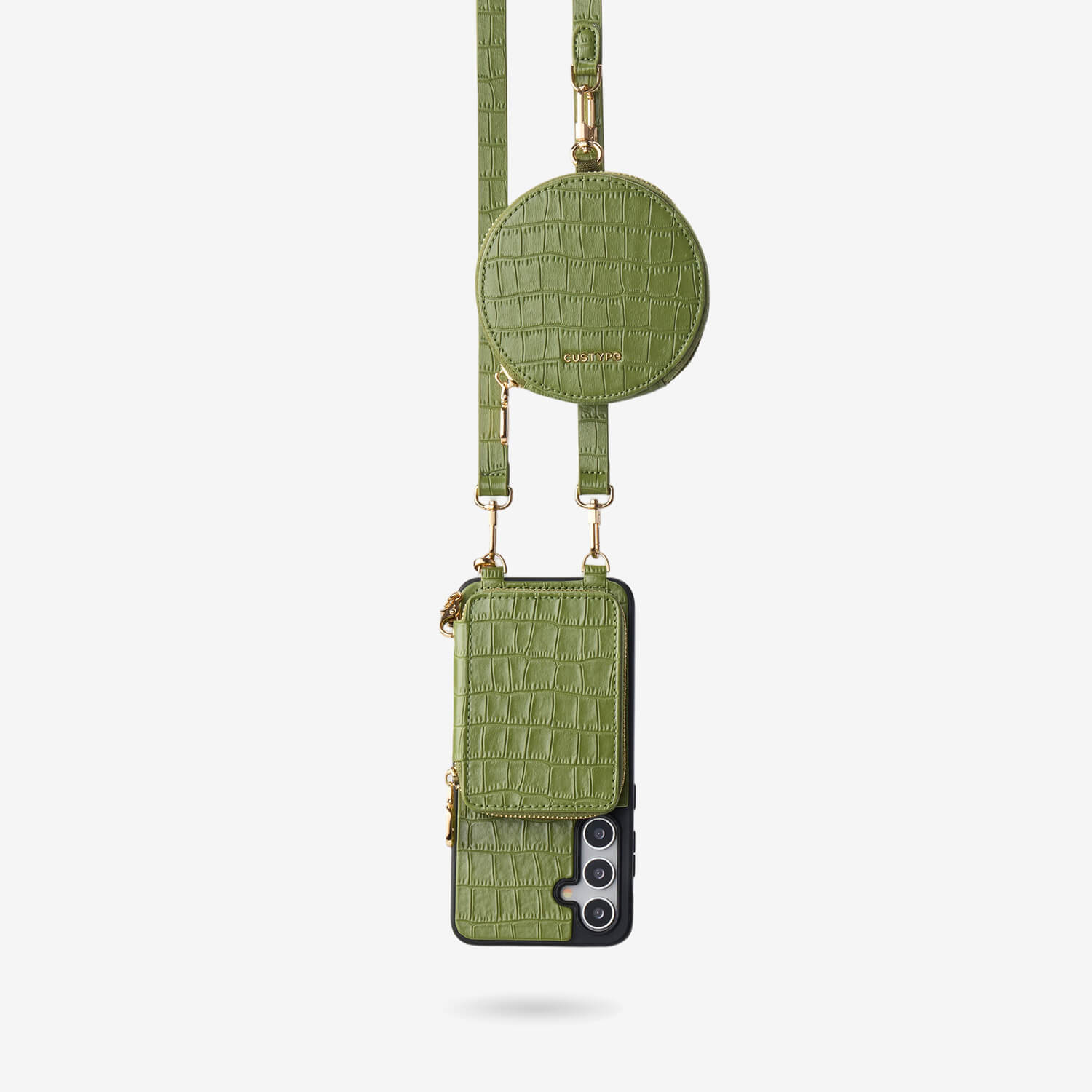 Crocodile Craft Set- Samsung Galaxy Strap Magsafe Compatible Phone Wallet Case with Circle Pouch-Mobile Phone Cases-Custype