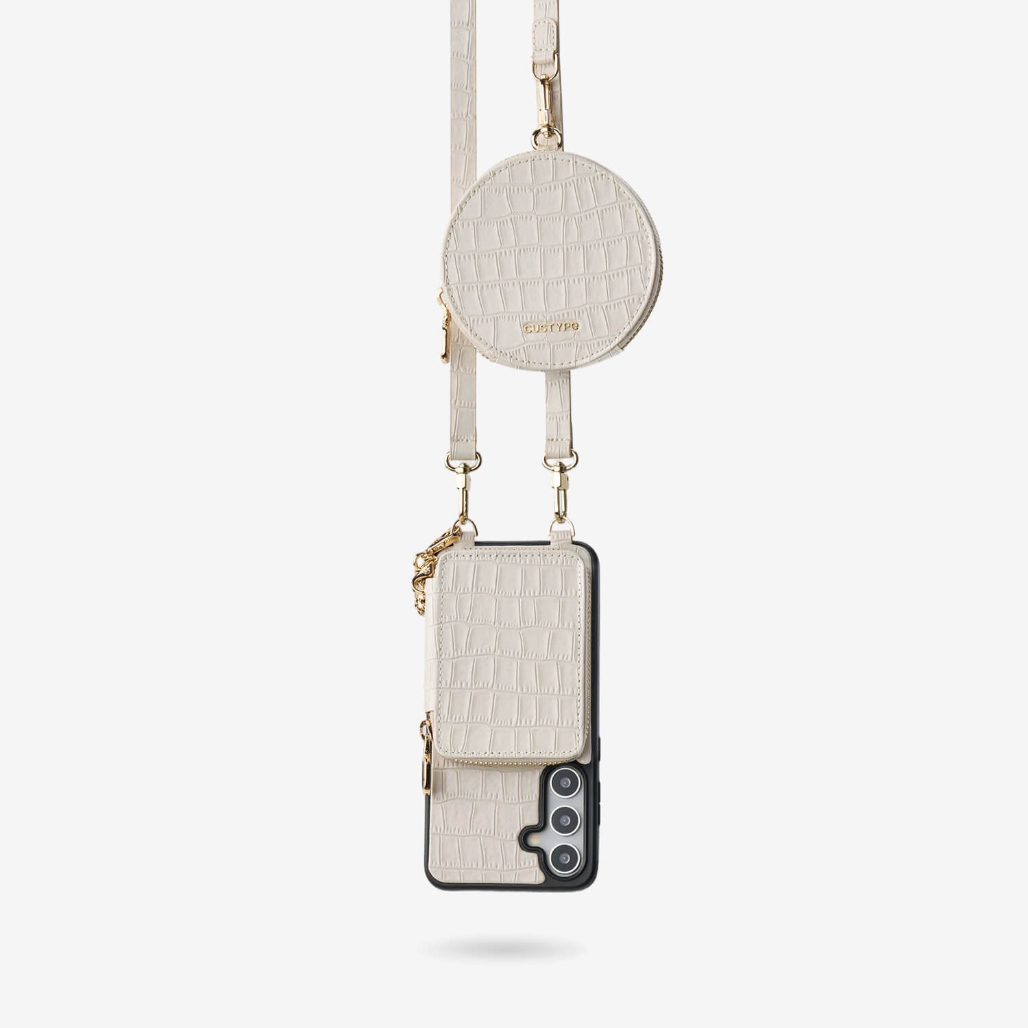 Crocodile Craft Set- Samsung Galaxy Strap Magsafe Compatible Phone Wallet Case with Circle Pouch-Mobile Phone Cases-Custype