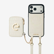 Crocodile Design Set- Detachable Wireless Charging Crossbody E-stand Wallet Phone Case Set-Mobile Phone Cases-DETACHABLE WALLET & WIRELESS CHARGING