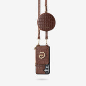 Crocodile Design Set- Samsung Galaxy Sling Grip Wallet Phone Case with Round Purse-Mobile Phone Cases-Custype