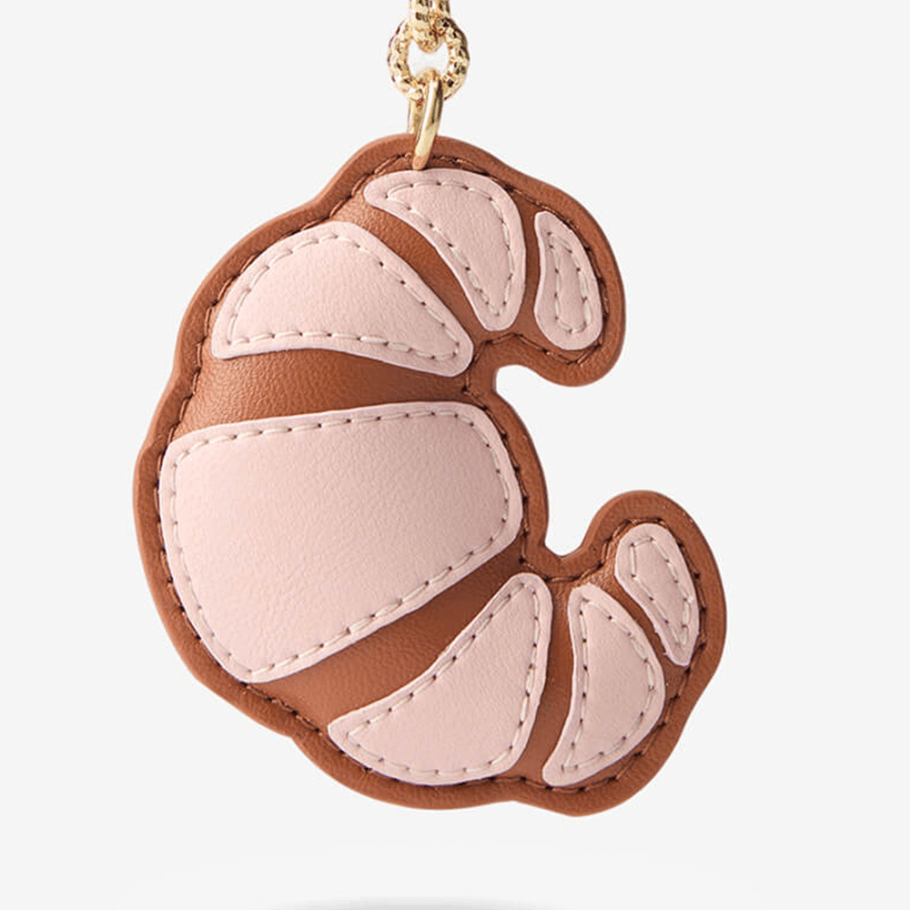 Croissant Phone Case Charms-Mobile Phone Accessories-METAL HOOK & MICROFIBER LEATHER