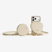 モランディグレースキット – クロスボディストラップ＆ハートポーチ付きフォンケース