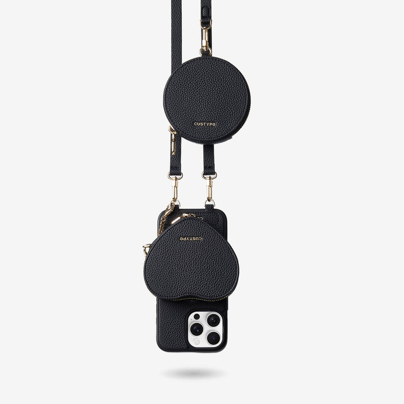 Heart Design Kit- Crossbody iPhone Case with Detachable Heart Pouch - iPhone 13 Pro