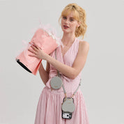 ハートデザインキット - 取り外し可能なハートポーチ付きクロスボディiPhoneケース - iPhone 15