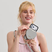 ハートデザインキット - 取り外し可能なハートポーチ付きクロスボディiPhoneケース - iPhone 15