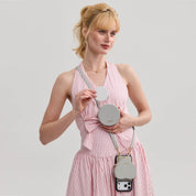 ハートデザインキット - 取り外し可能なハートポーチ付きクロスボディiPhoneケース - iPhone 15