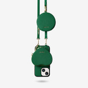 モランディグレースキット – クロスボディストラップ＆ハートポーチ付きフォンケース