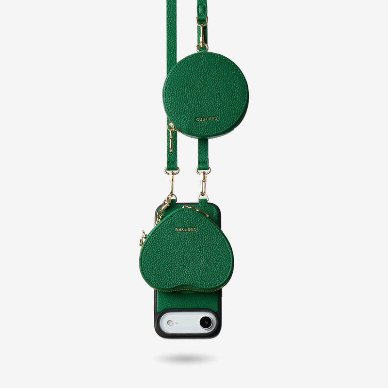 ハートデザインキット - 取り外し可能なハートポーチ付きクロスボディiPhoneケース - iPhone 17 Air