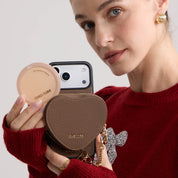 モランディグレースキット – クロスボディストラップ＆ハートポーチ付きフォンケース