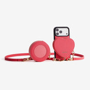 モランディグレースキット – クロスボディストラップ＆ハートポーチ付きフォンケース