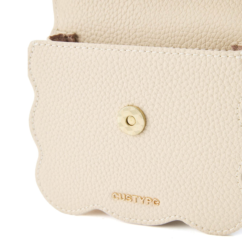 AirPods Pouch- Crossbody Mini Flap Bag-AirPods case-Lychee Pattern Leather Mini Zip Pouch