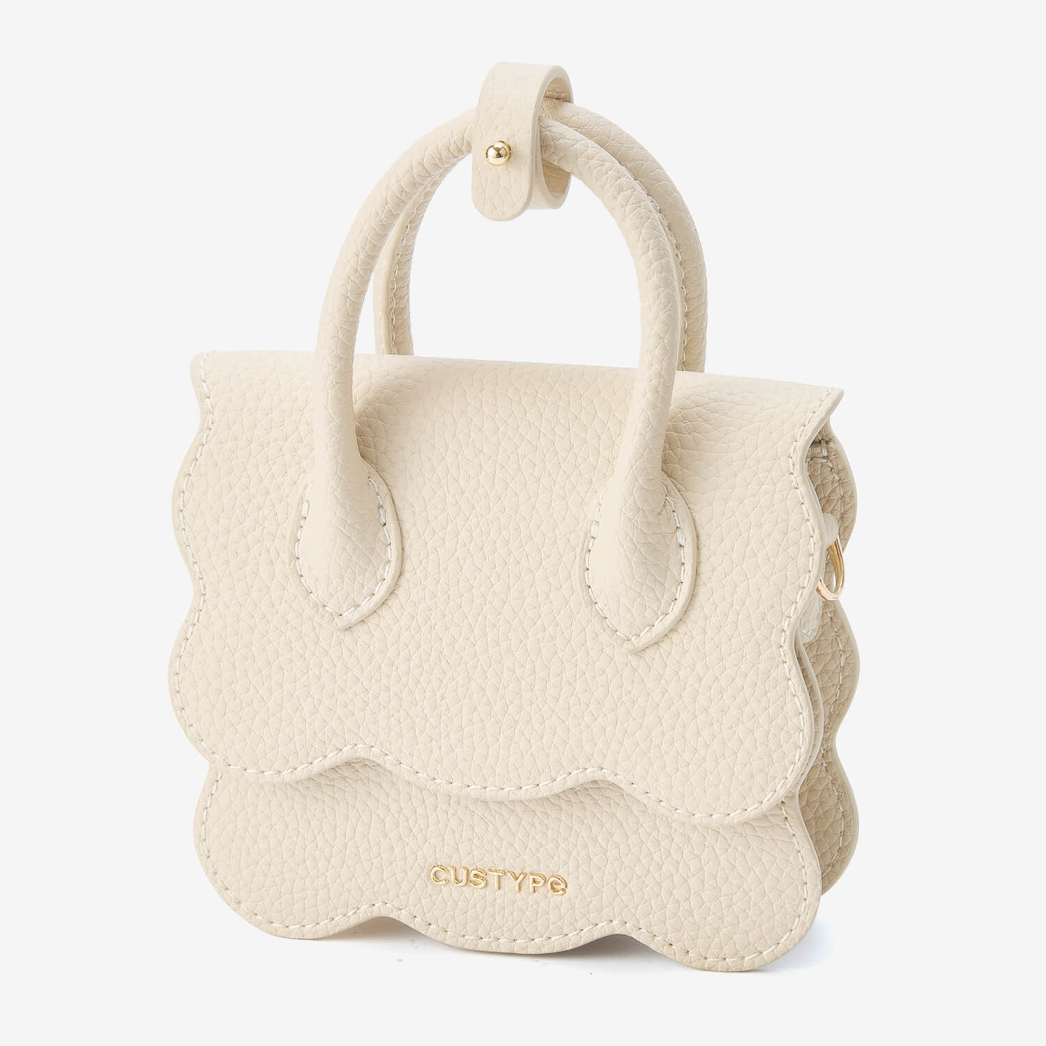 AirPods Pouch- Crossbody Mini Flap Bag-AirPods case-Lychee Pattern Leather Mini Zip Pouch