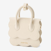 AirPods Pouch- Crossbody Mini Flap Bag-AirPods case-Lychee Pattern Leather Mini Zip Pouch