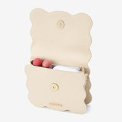 AirPods Pouch- Crossbody Mini Flap Bag-AirPods case-Lychee Pattern Leather Mini Zip Pouch