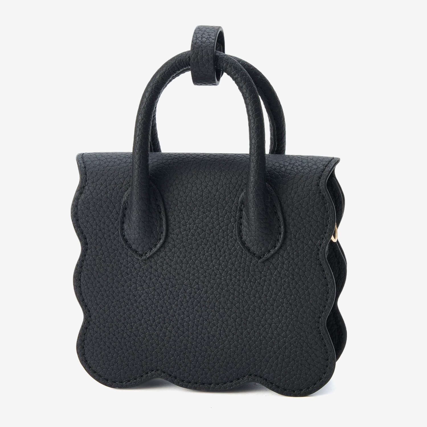 AirPods Pouch- Crossbody Mini Flap Bag-AirPods case-Lychee Pattern Leather Mini Zip Pouch