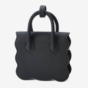 AirPods Pouch- Crossbody Mini Flap Bag-AirPods case-Lychee Pattern Leather Mini Zip Pouch