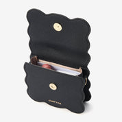 AirPods Pouch- Crossbody Mini Flap Bag-AirPods case-Lychee Pattern Leather Mini Zip Pouch