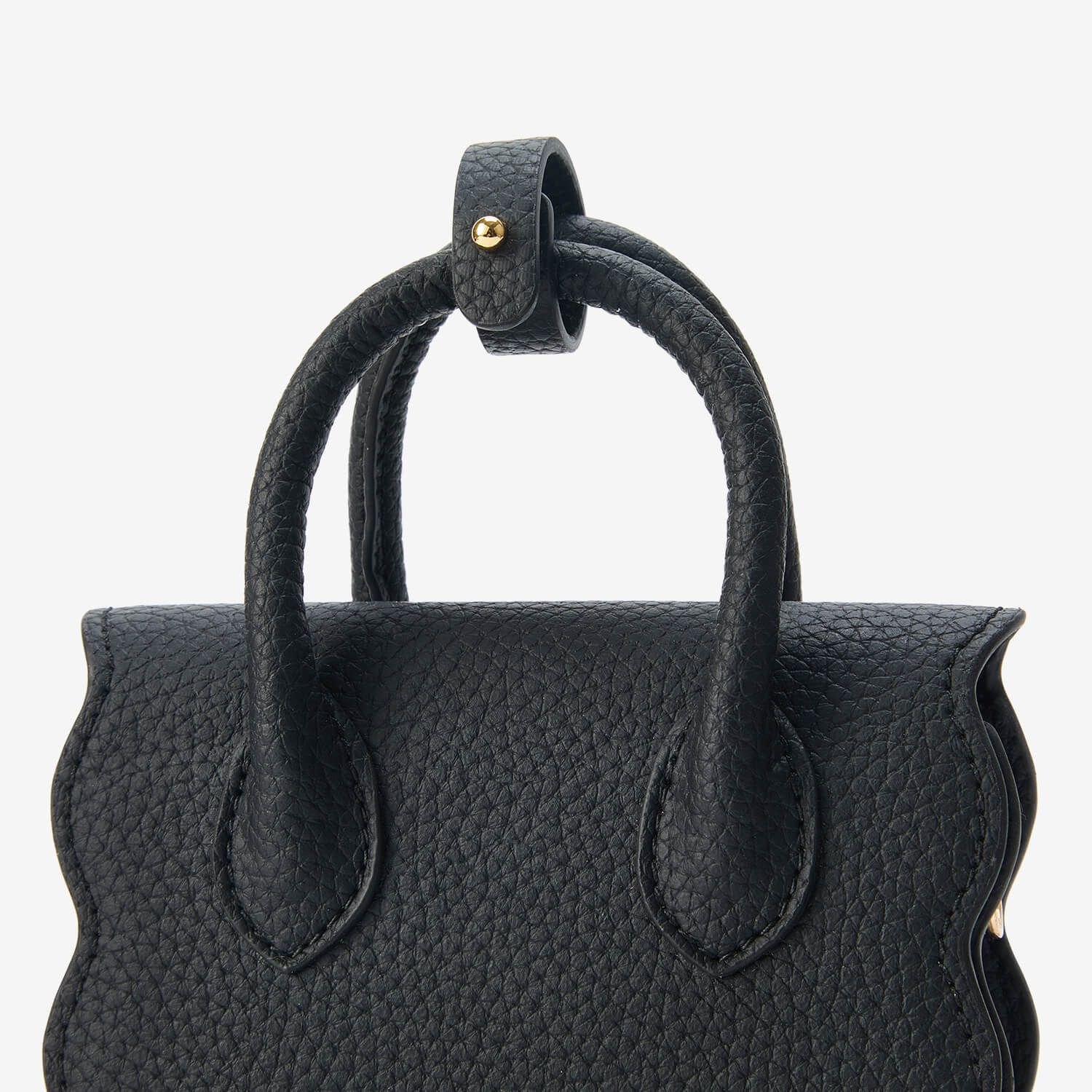 AirPods Pouch- Crossbody Mini Flap Bag-AirPods case-Lychee Pattern Leather Mini Zip Pouch