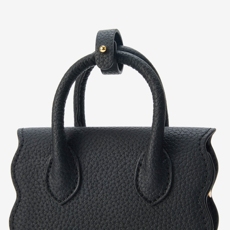 AirPods Pouch- Crossbody Mini Flap Bag-AirPods case-Lychee Pattern Leather Mini Zip Pouch