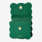 AirPods Pouch- Crossbody Mini Flap Bag-AirPods case-Lychee Pattern Leather Mini Zip Pouch