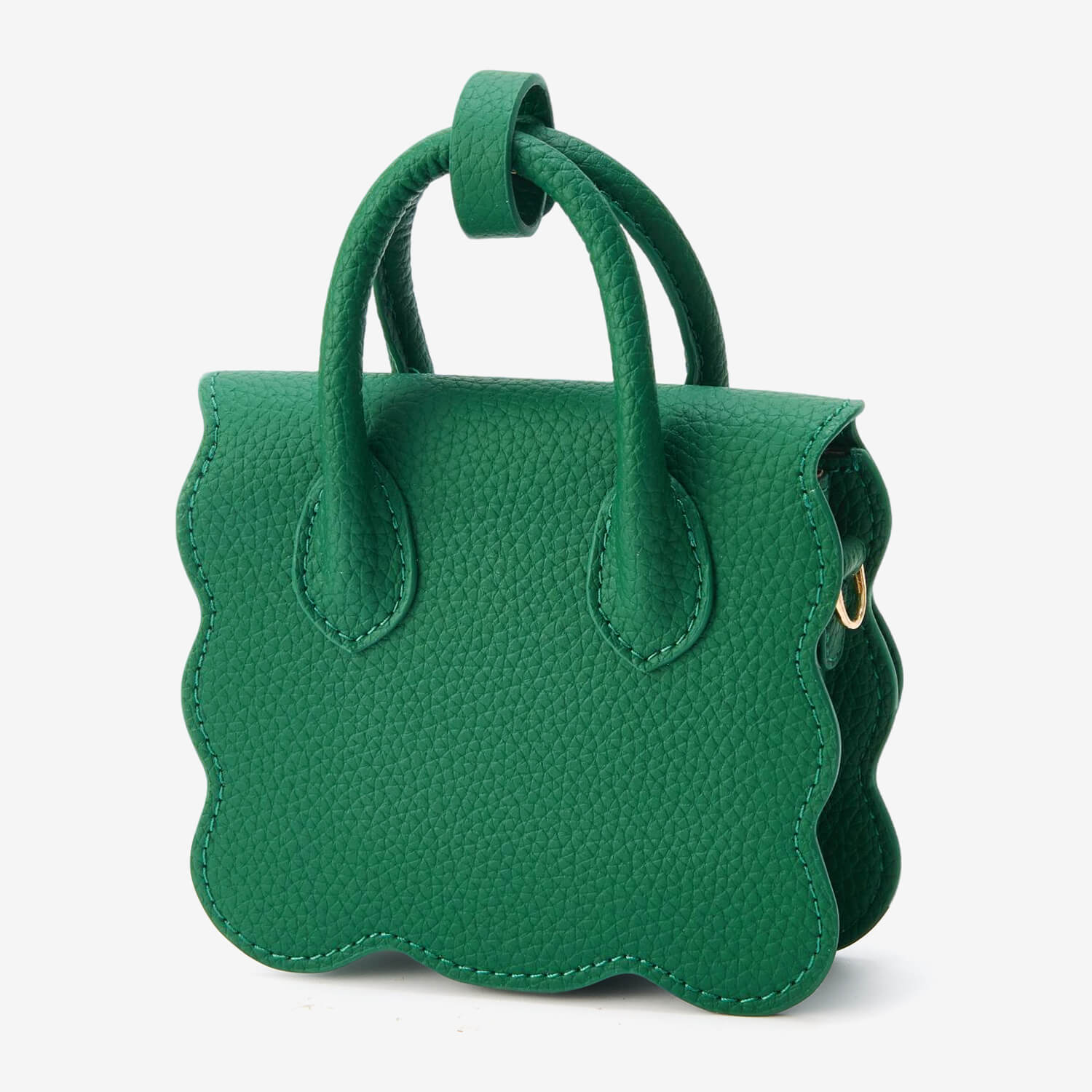 AirPods Pouch- Crossbody Mini Flap Bag-AirPods case-Lychee Pattern Leather Mini Zip Pouch