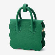 AirPods Pouch- Crossbody Mini Flap Bag-AirPods case-Lychee Pattern Leather Mini Zip Pouch