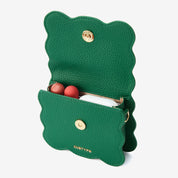 AirPods Pouch- Crossbody Mini Flap Bag-AirPods case-Lychee Pattern Leather Mini Zip Pouch