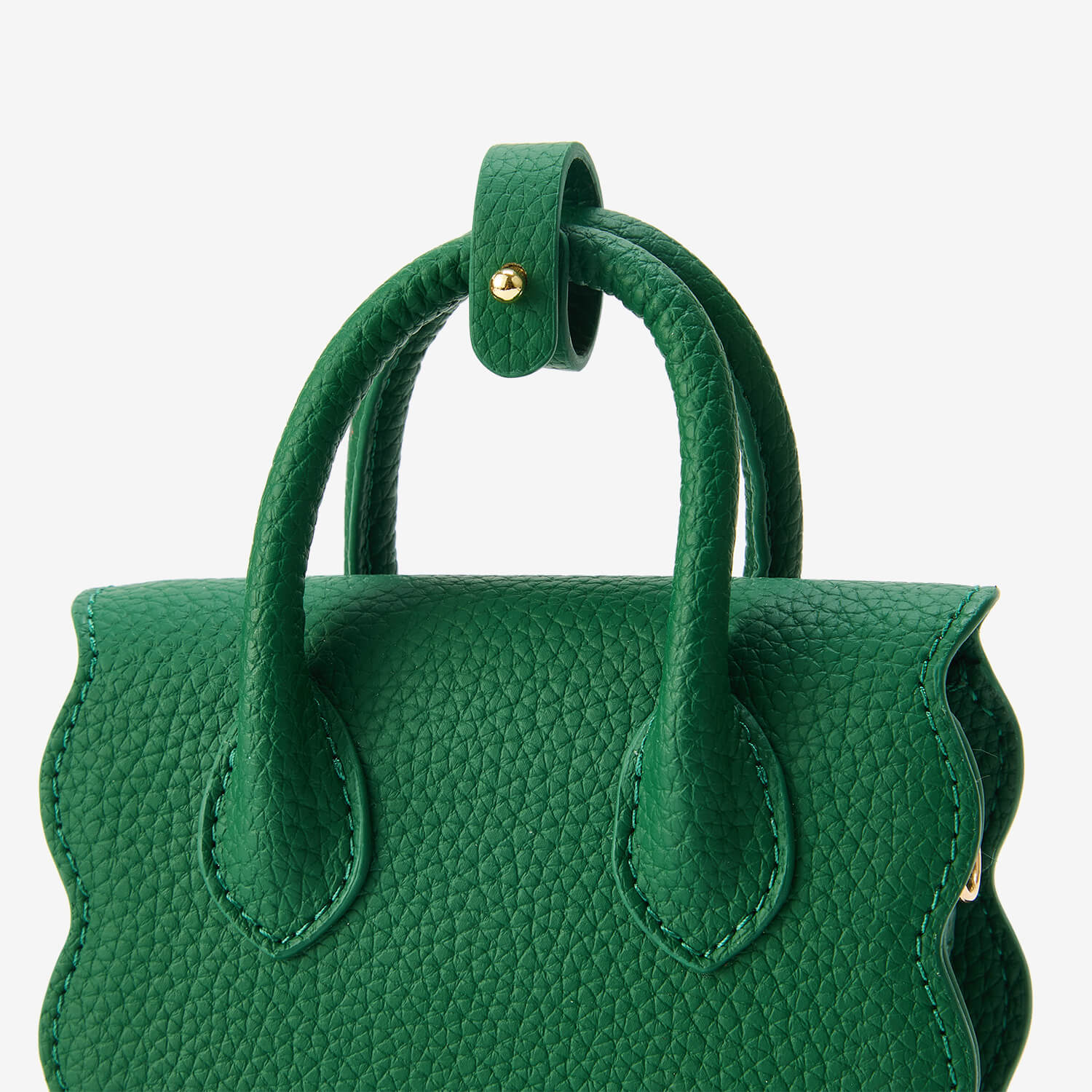 AirPods Pouch- Crossbody Mini Flap Bag-AirPods case-Lychee Pattern Leather Mini Zip Pouch