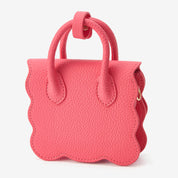 AirPods Pouch- Crossbody Mini Flap Bag-AirPods case-Lychee Pattern Leather Mini Zip Pouch