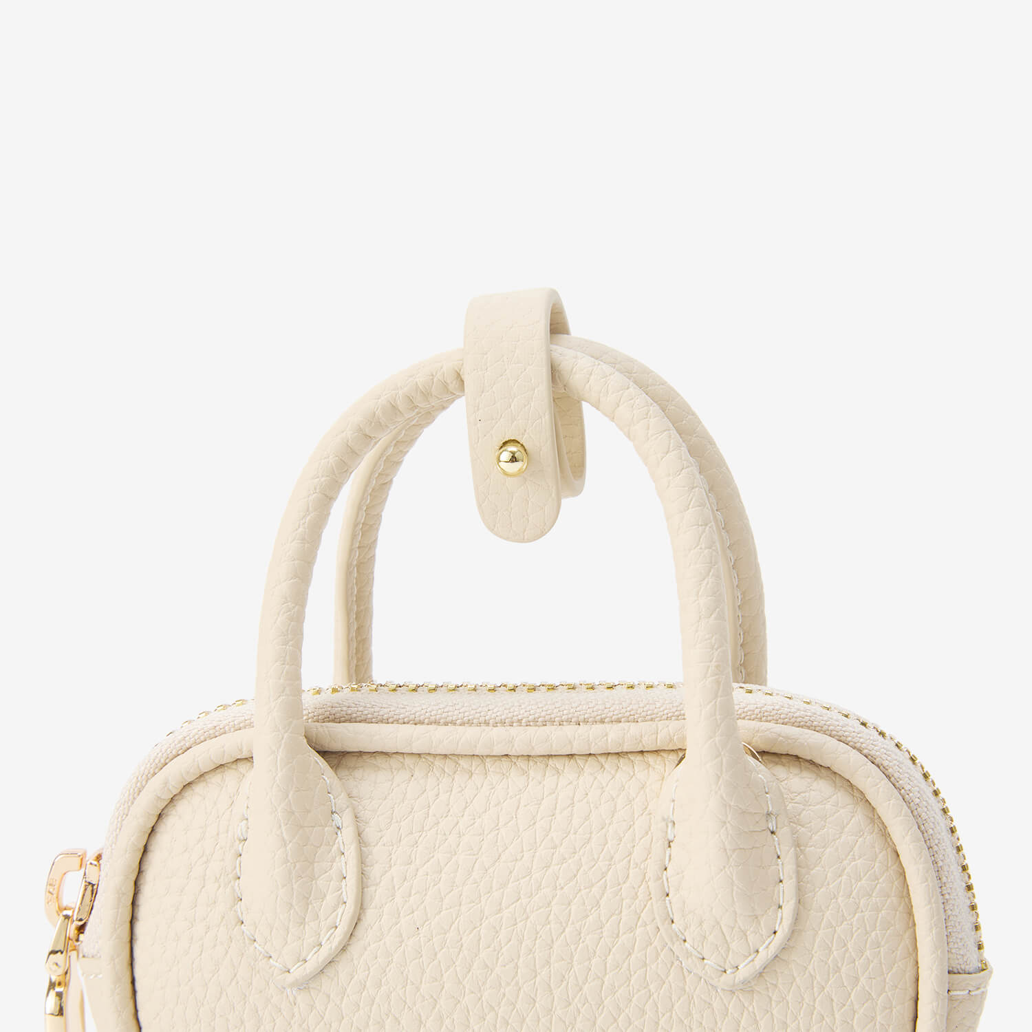 AirPodsポーチ - ライチレザー製ミニジップポーチ（AirPods用）