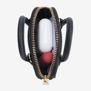 AirPodsポーチ - ライチレザー製ミニジップポーチ（AirPods用）