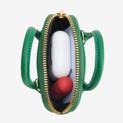 AirPodsポーチ - ライチレザー製ミニジップポーチ（AirPods用）