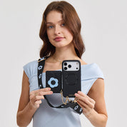 Starlight Gift Box- Flower Phone Case with Wallet & Strap-Mobile Phone Cases-Custype