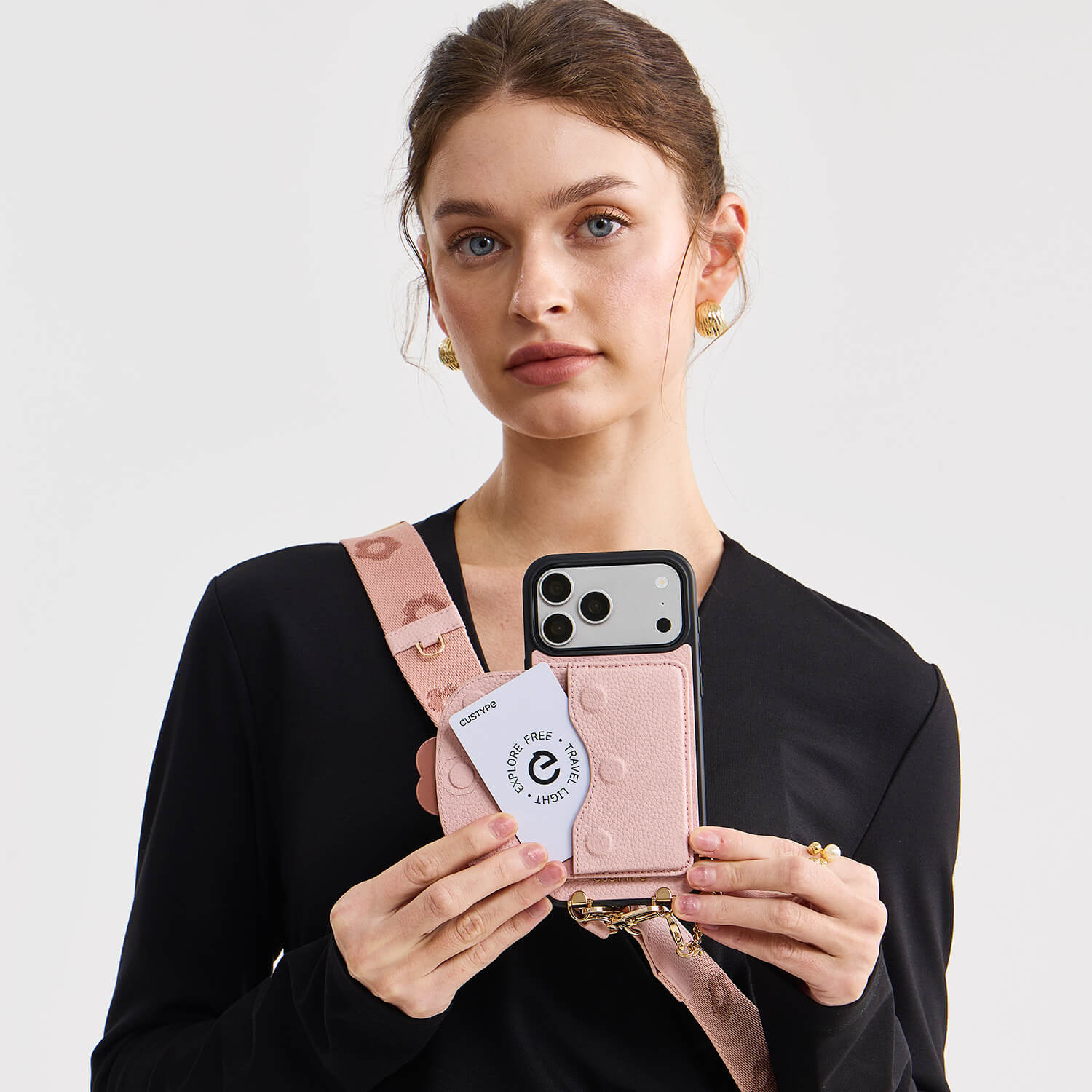 Starlight Gift Box- Flower Phone Case with Wallet & Strap-Mobile Phone Cases-Custype