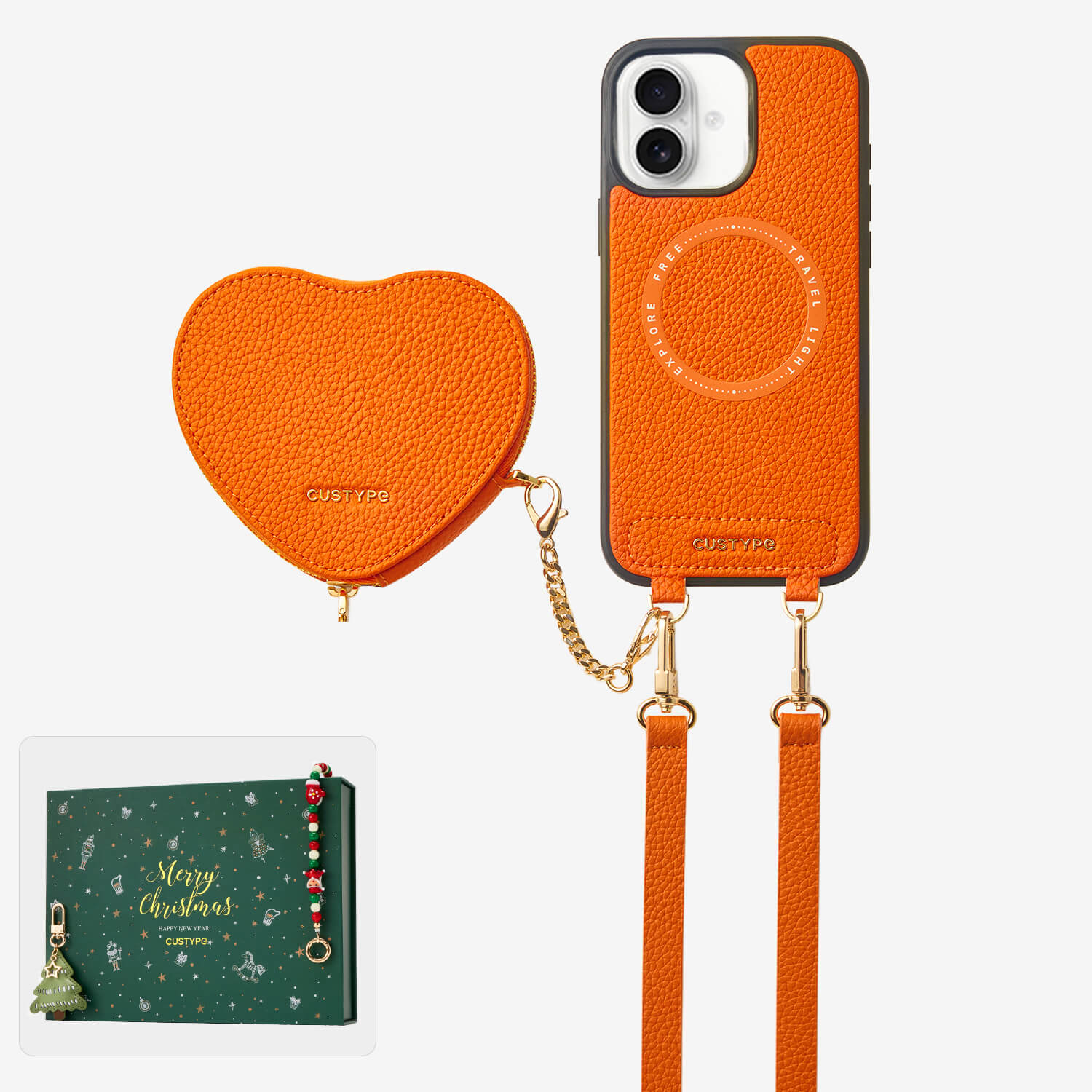 cute iphone case with heart pouch
