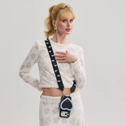 Patch Heart- Crossbody Phone Case with Magnet Heart Pouch