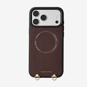 Patch Heart- Crossbody Phone Case with Magnet Heart Pouch - iPhone 15 Plus