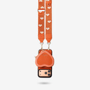 Patch Heart- Crossbody Phone Case with Magnet Heart Pouch