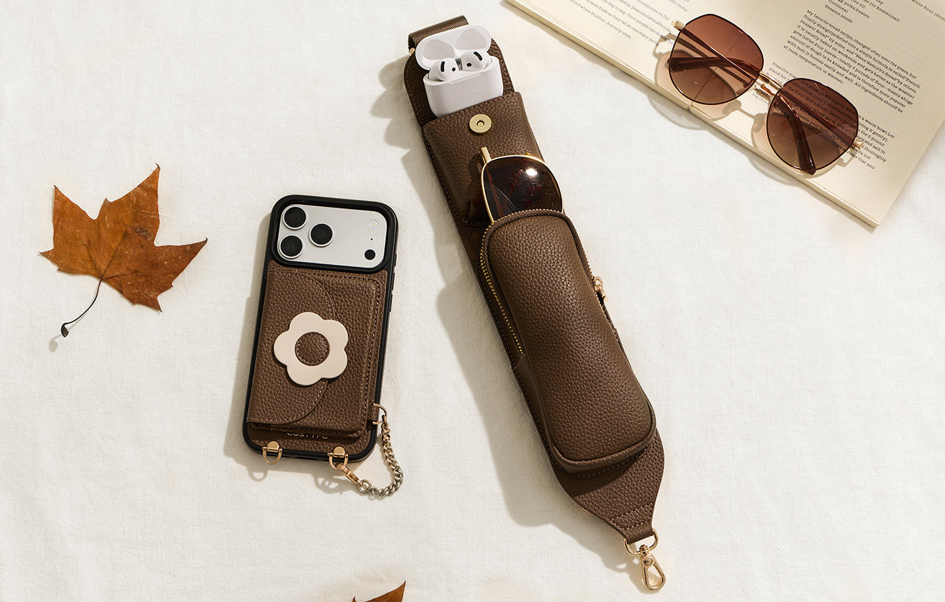 Custype Crossbody Phone Cases for iPhone & Samsung with wallet & strap