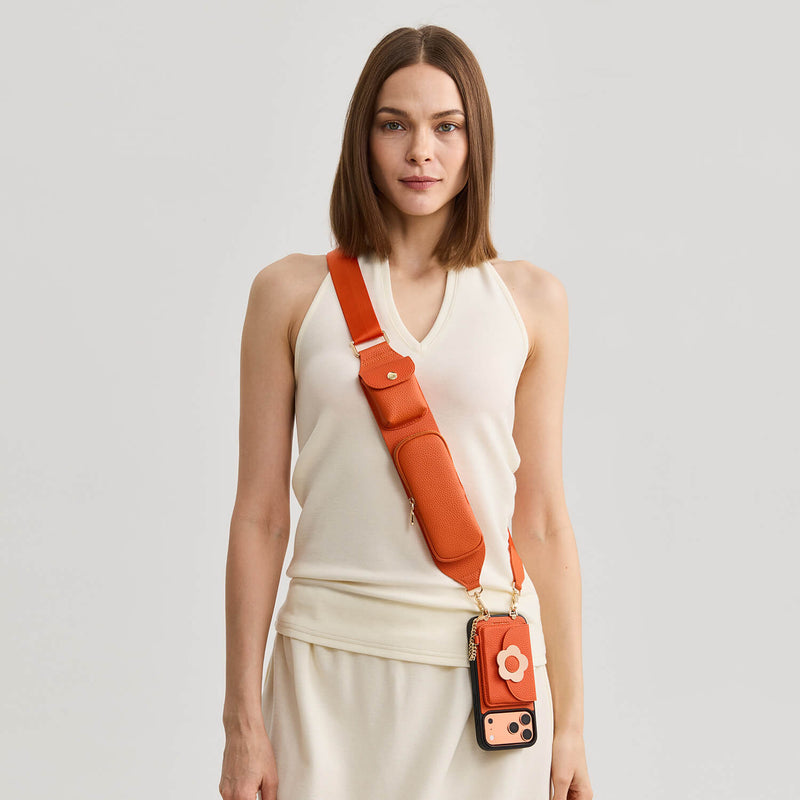 Utility Series- Crossbody Phone Case with Storage & Slim Wallet