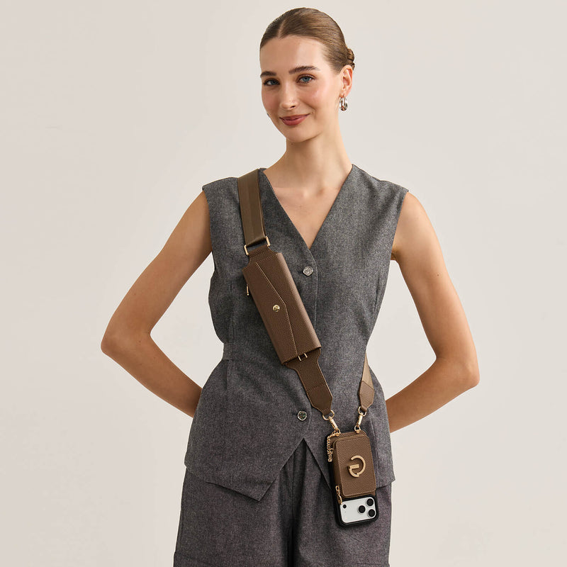 Utility Series- Crossbody Phone Case with Zip Wallet & Glasses Pouch
