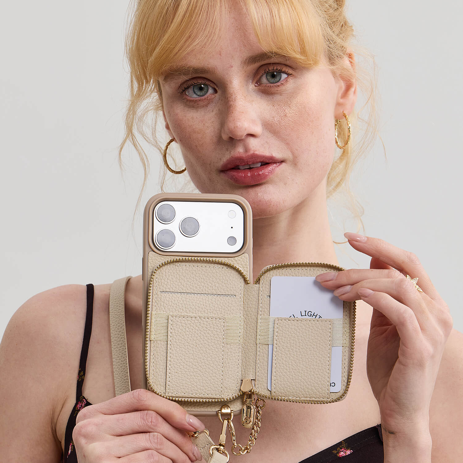 Original Design Set- Crossbody Square Stand Wallet Wireless Charging Phone Case Set-Mobile Phone Cases-Custype