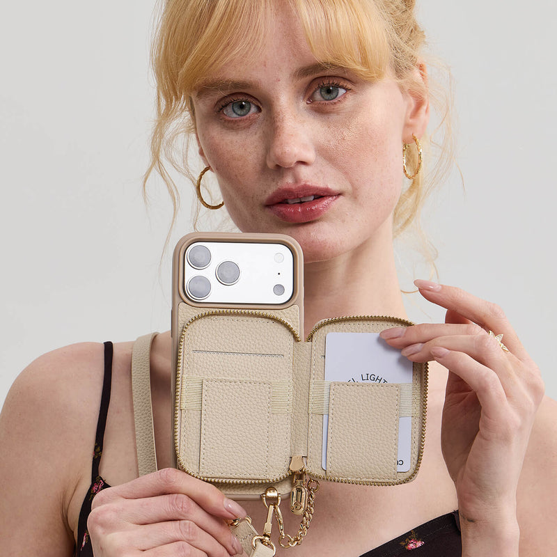 Original Design Set- Crossbody Square Stand Wallet Wireless Charging Phone Case Set-Mobile Phone Cases-Custype