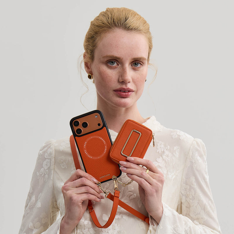 Original Design Set- Crossbody Square Stand Wallet Wireless Charging Phone Case Set-Mobile Phone Cases-Custype