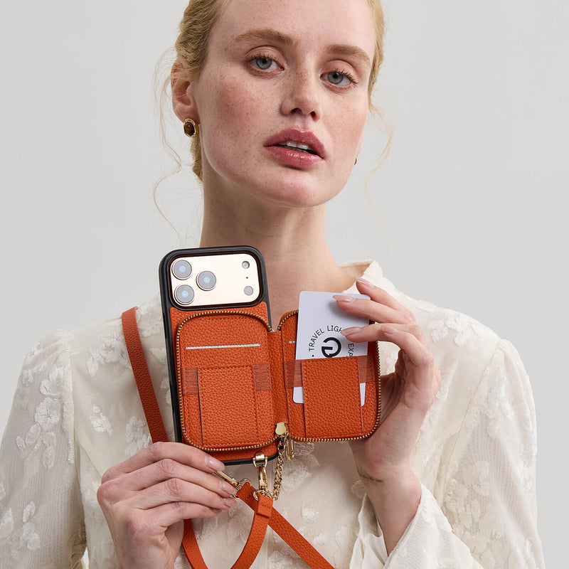 Original Design Set- Crossbody Square Stand Wallet Wireless Charging Phone Case Set-Mobile Phone Cases-Custype