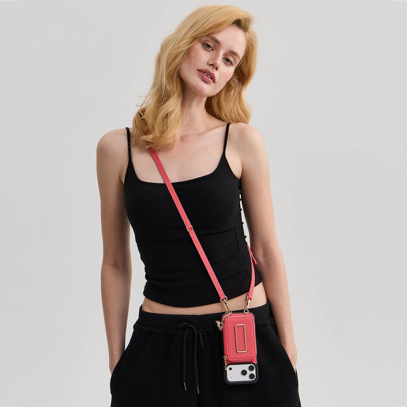 Original Design Set- Crossbody Square Stand Wallet Wireless Charging Phone Case Set-Mobile Phone Cases-Custype