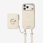 Silver Edge Kit- Magnetic Crossbody E-stand Wallet Case for Walking-Mobile Phone Cases-CUSTOMIZED SERVICE