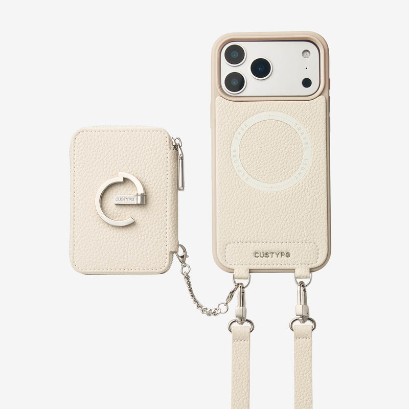 Silver Edge Kit- Magnetic Crossbody E-stand Wallet Case for Walking-Mobile Phone Cases-CUSTOMIZED SERVICE