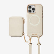 Beige iphone crossbody case
