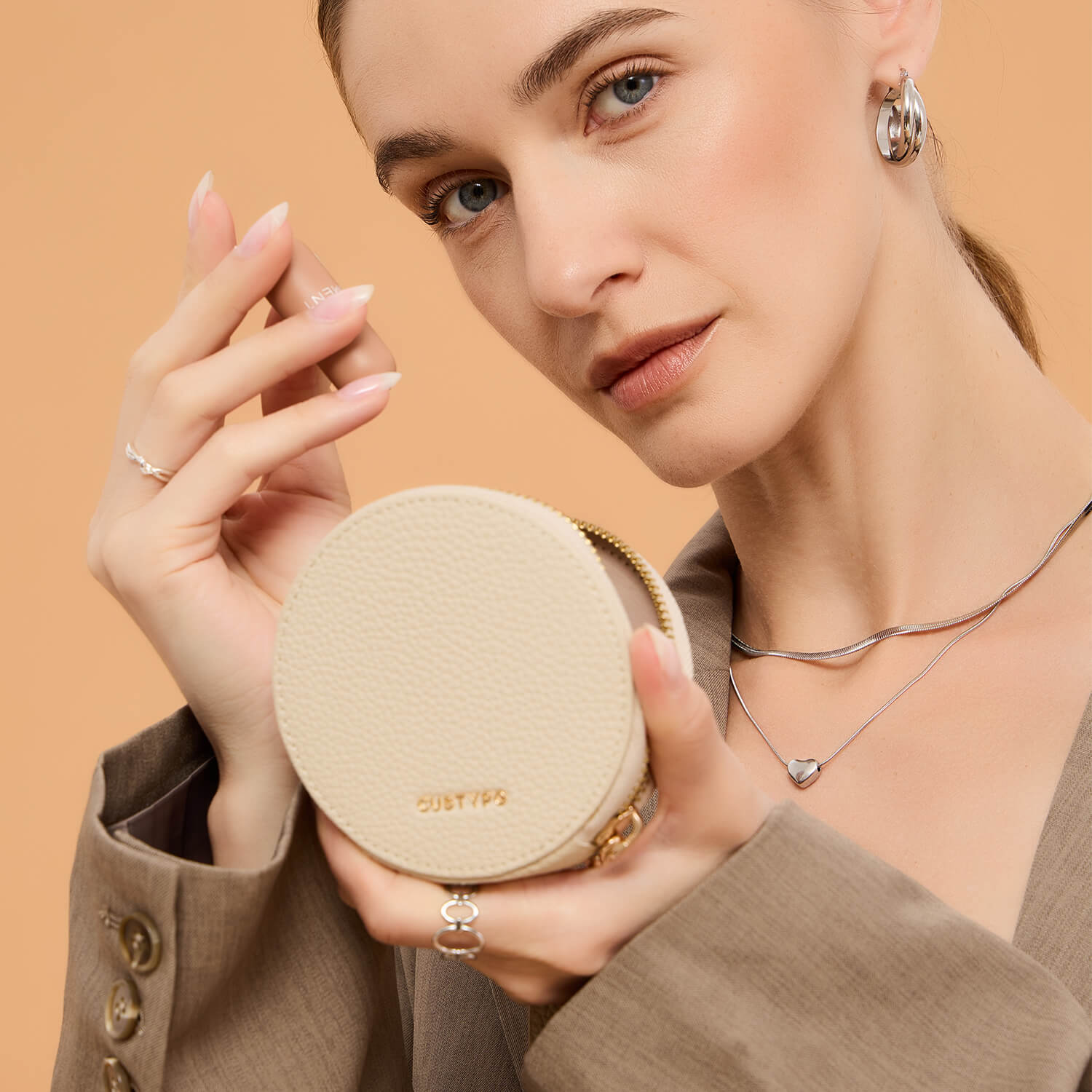 Original Design Set- Detachable Wireless Charging Crossbody Wallet Phone Case Round Pouch Set-Mobile Phone Cases